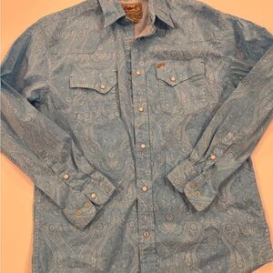 Rafter C  Paisley Western Pearl Snap Shirt
